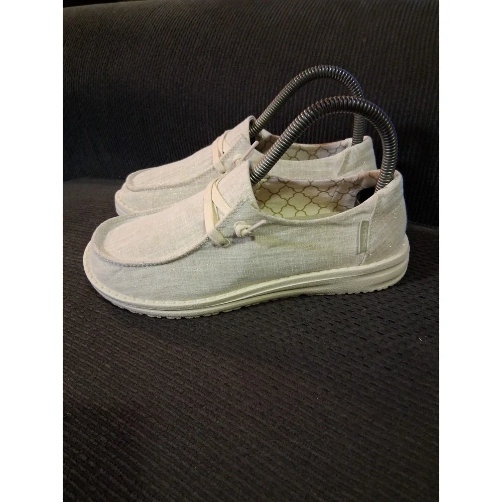 Hey Dude Wendy‎ Sparkling Gold Women's Size 5 Shoes